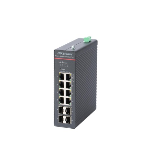 Kit Switch Industrial 240w Gigabit de 8p Poe, 4p Sfp