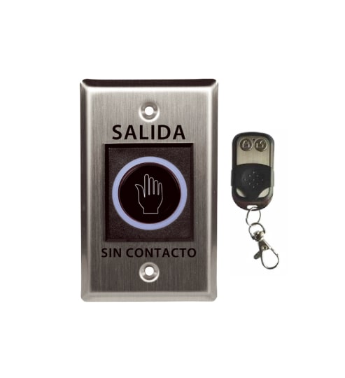 Boton de Salida sin Contacto con Control Remoto