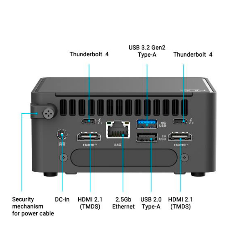 Barebone ASUS NUC 15 Pro, Intel Core 3 100U 1.2 / 4.7GHz/6C/8T/10MB Smart Cache