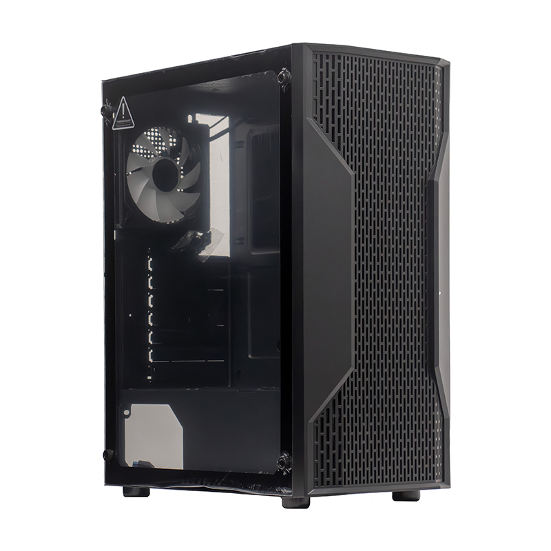 Case sin fuente gamer TEROS TE-1332G, Mid Tower, ITX/MICRO-ATX/ATX, USB-A, Audio