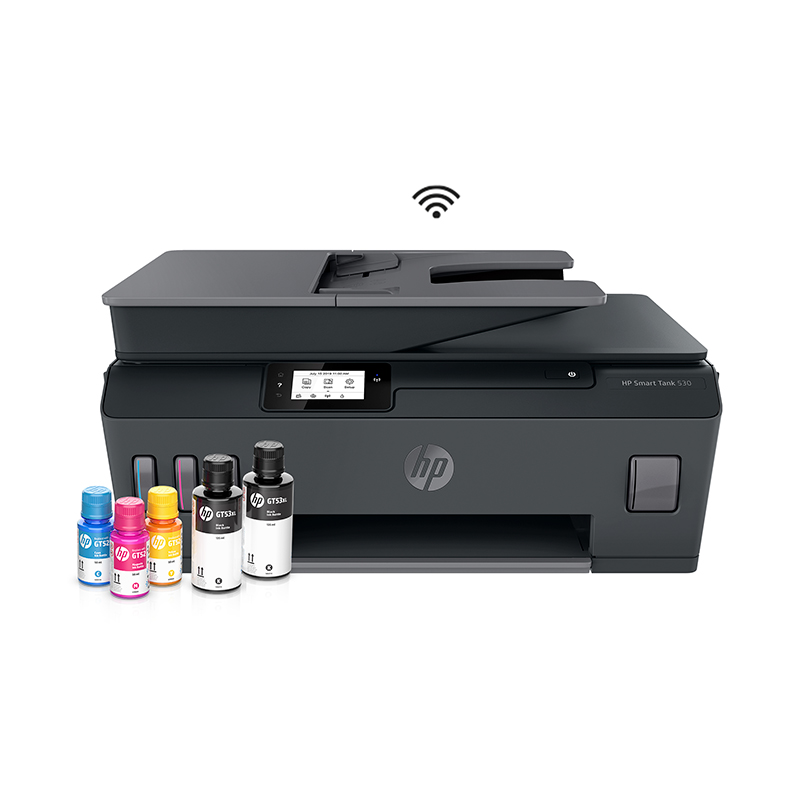 Impresora All-in-one de tinta HP Smart Tank 530, Imprime/Escanea/Copia/Wi-Fi/BT/USB 2.0