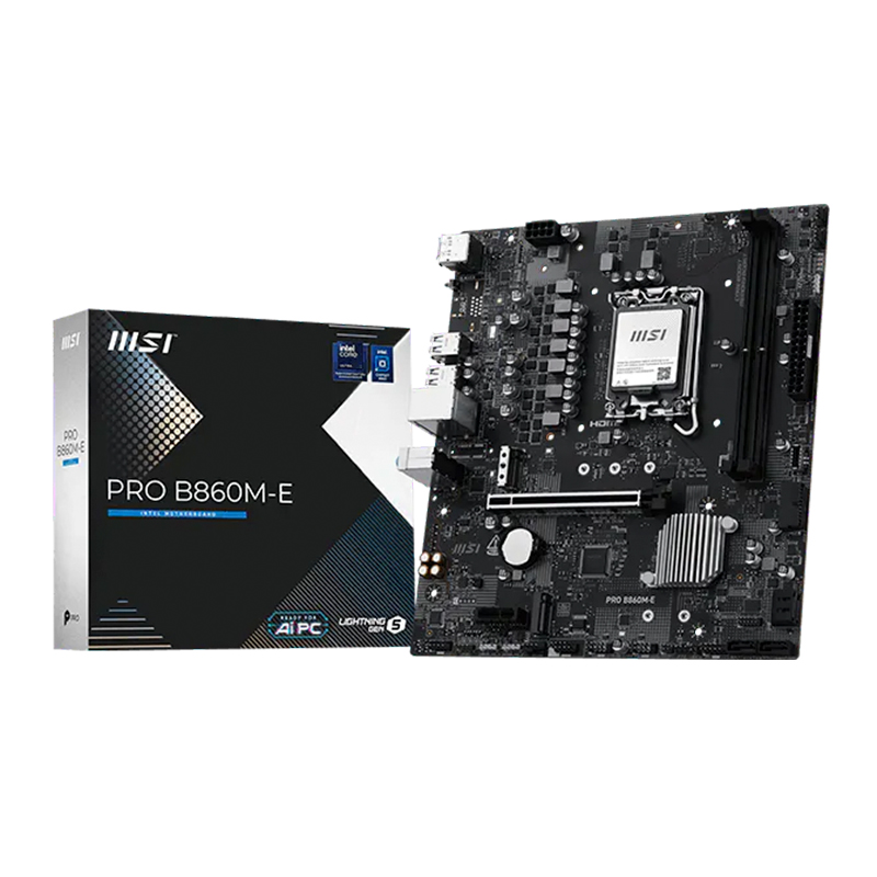 Motherboard MSI PRO B860M-E, Chipset Intel B860, LGA1851, HDMI, DP, mATX