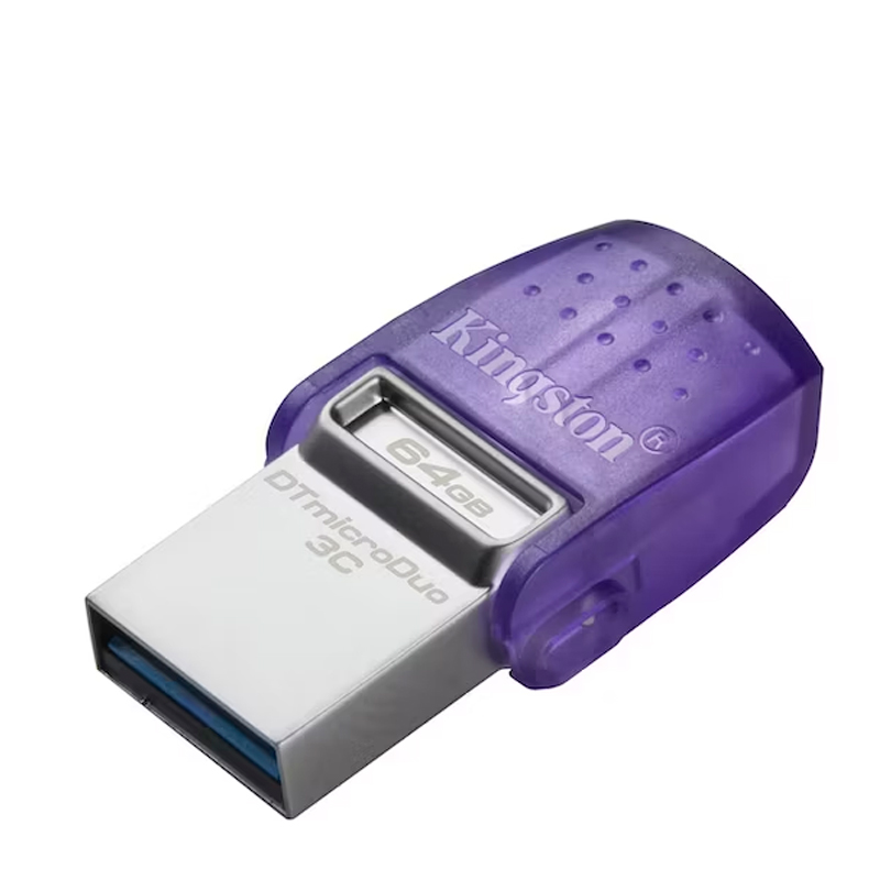 Memoria Flash USB Kingston DataTraveler microDuo 3C, 64GB, USB 3.2 Gen 1.