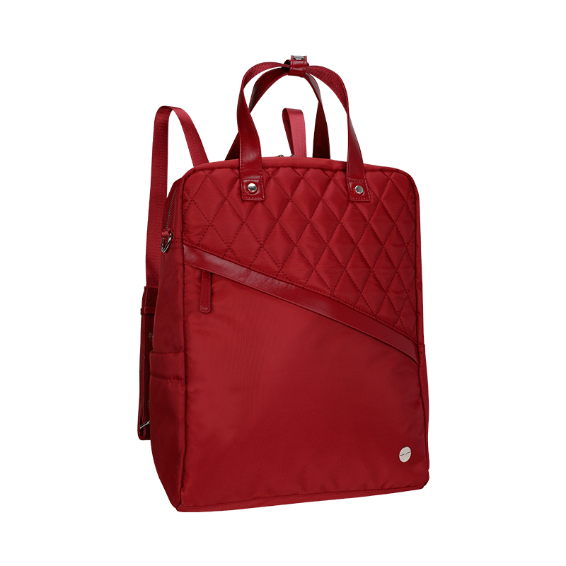 Backpack Teros Roseann II TE-9049RD, para Notebooks de hasta 14.1, Color Rojo