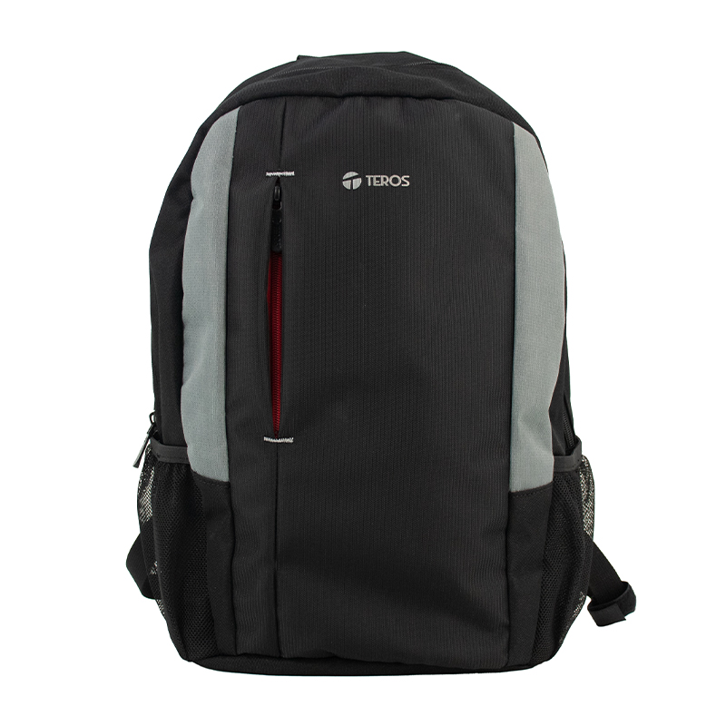 Backpack Teros TE-9040BS, para Notebooks de hasta 15.6, Color Negro/Gris