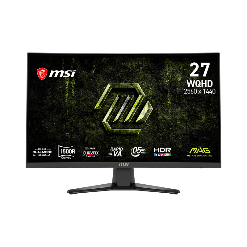 Monitor Curvo MSI MAG 275CQDF X24, 27 WQHD VA/240Hz/HDMIx2/DP/Headphone-out