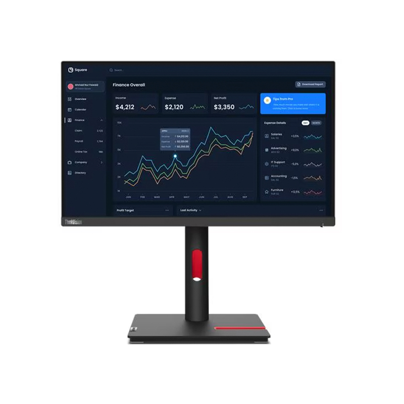 Monitor Lenovo ThinkVision T22i-30, 21.5 1920x1080 WLED IPS HDMI/DP/VGA Color Raven Black