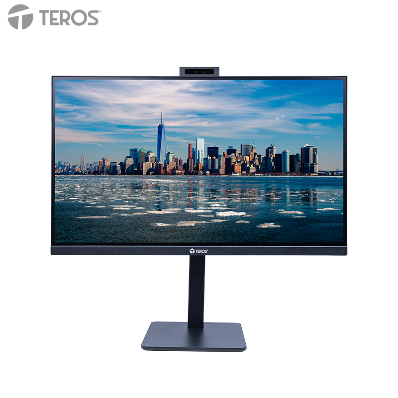 Monitor plano TEROS TE-2720CS, 27 QHD IPS, 144Hz, 1ms, HDMI, DP, Cámara, Micrófono
