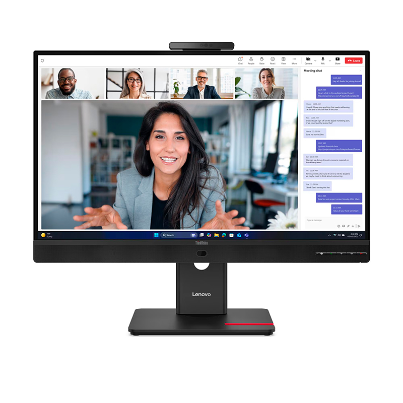 Monitor Plano Lenovo ThinkVision T27QD-4v, 27 WLED QHD/IPS/HDMI/DP/DP-OUT/USB-C/RJ45/5Wx2