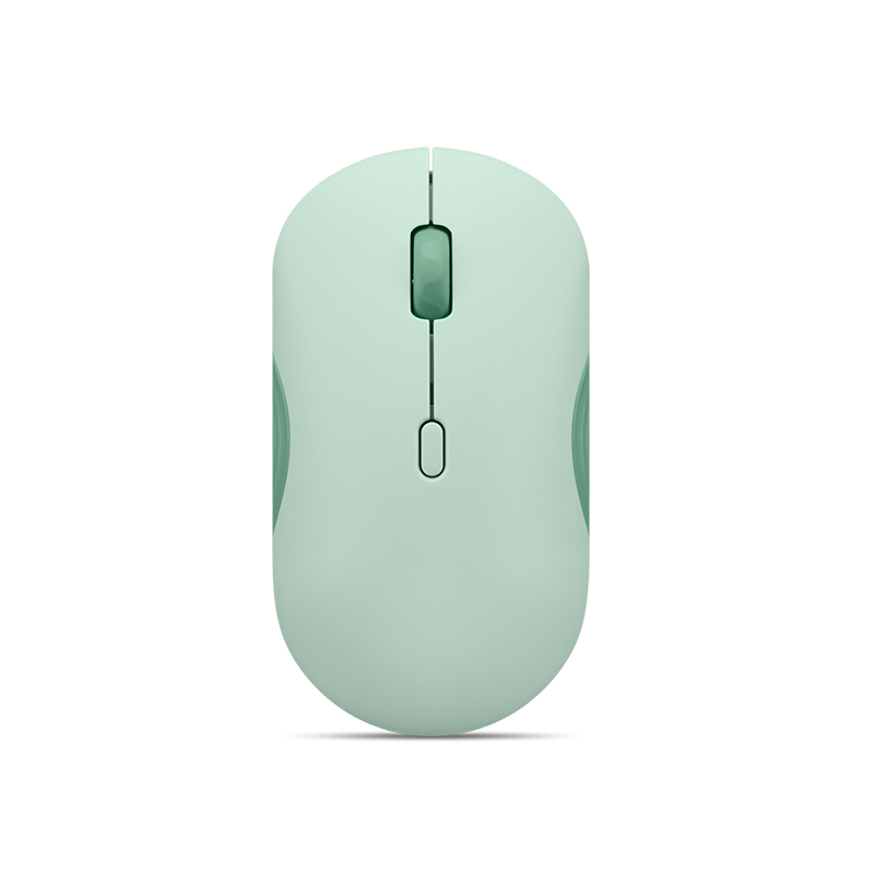 Mouse Lenovo 350 silencioso, Interfaz Bluetooth, Color Verde Musgo, sin batería