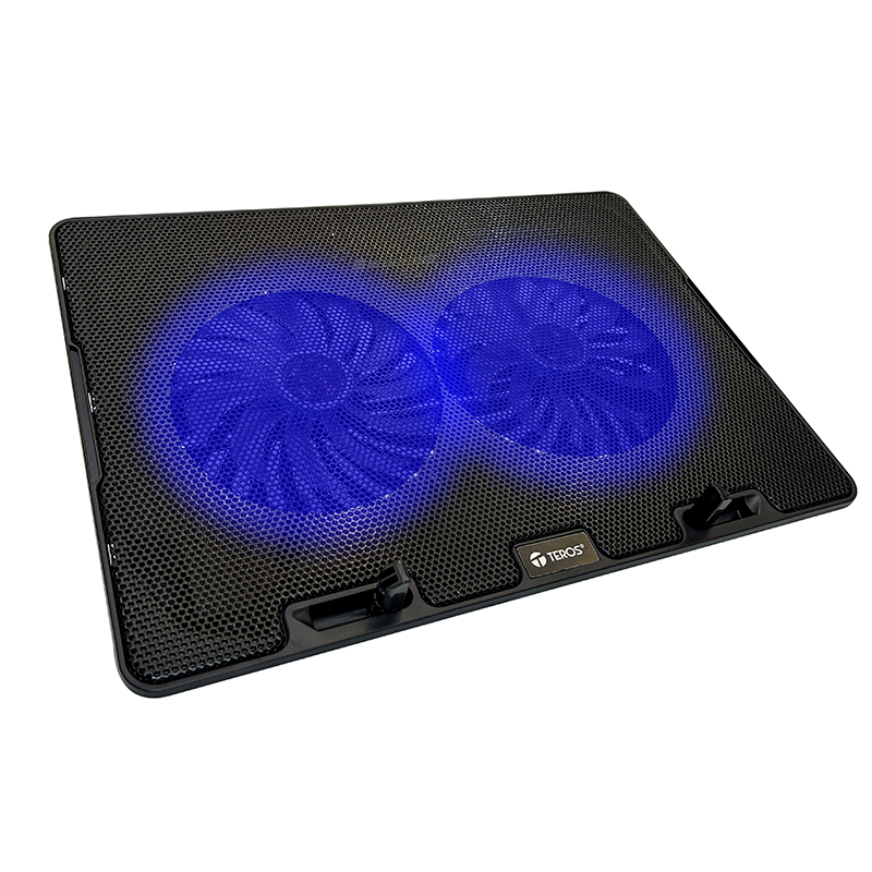 Cooler TEROS TE-7020N, compatible con notebooks de hasta 15.6, 2 fan de 12cm