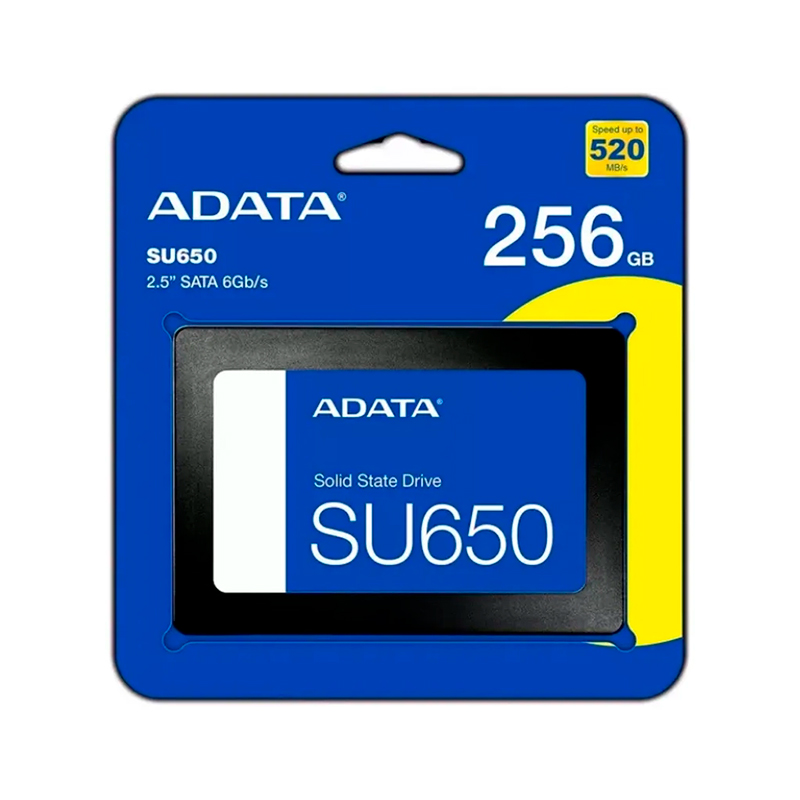 Unidad en estado solido (SSD) ADATA Ultimate SU650 256GB SATA 6Gb/s (SATA III), 2.5, ECC