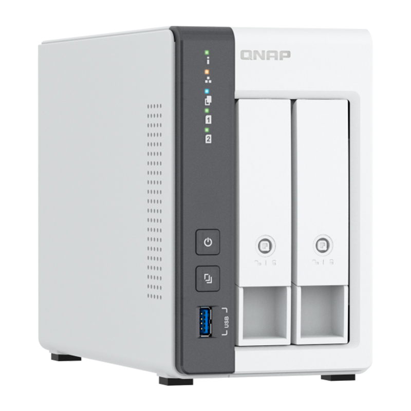 Servidor NAS QNAP TS-216G, ARM Cortex A55 4C/2GHz, 4GB RAM (On-Board), Bahias: 2x3.5 SATA