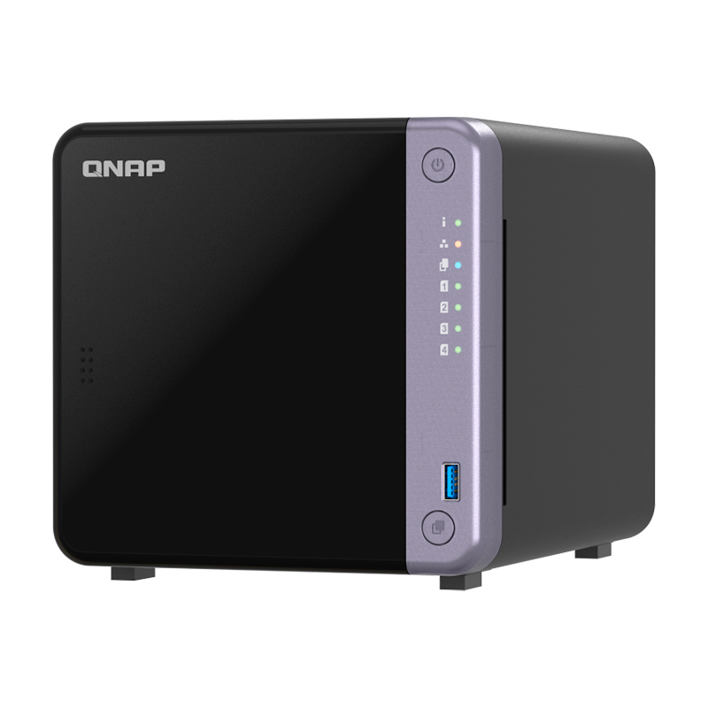 Servidor NAS QNAP TS-432X-4G, ARM AL524 4C/2GHz, 4GB RAM SODIMM, Bahias: 4x3.5 SATA