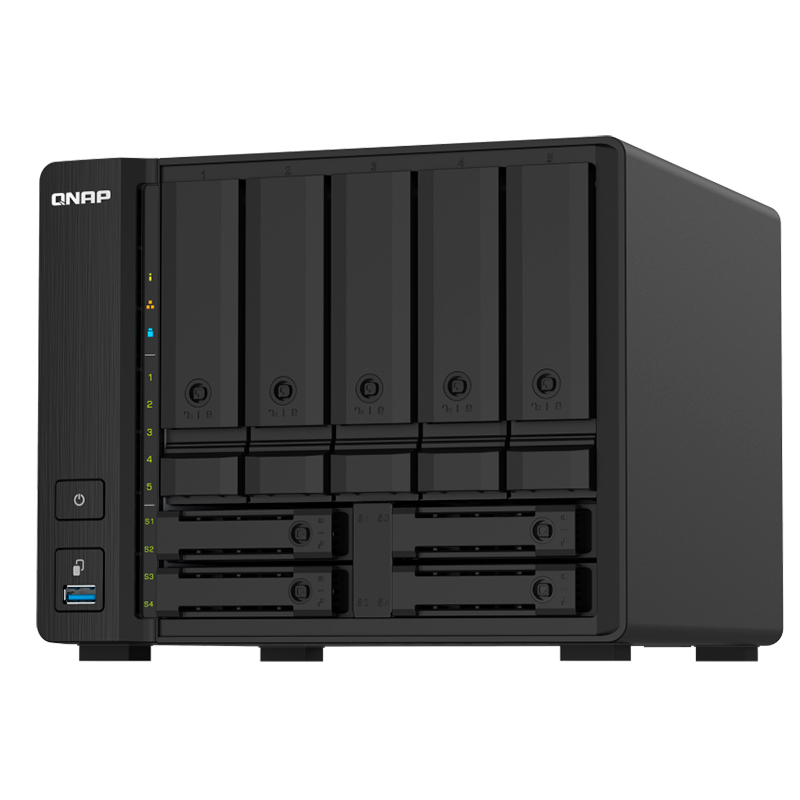 Servidor NAS QNAP TS-932PX-4G ARM Cortex-A57 4C/1.7GHz 4GB DDR4 Bahias: 5x3.5+4x2.5 SATA