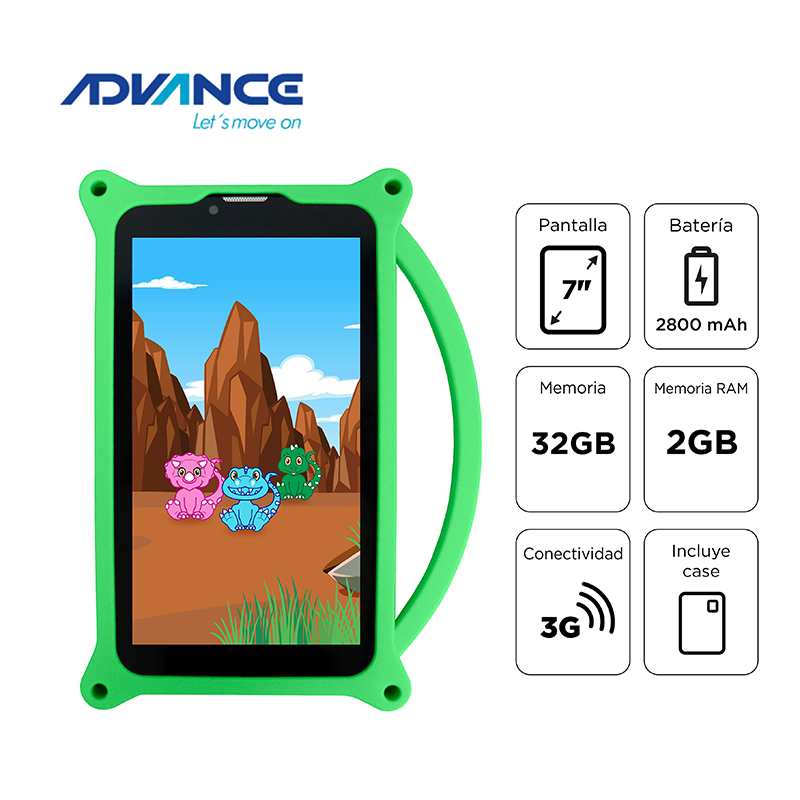 Tablet Advance Intro TR6955, 7 IPS 1024x600, Android 11 Go, 3G, Dual SIM, 32GB, RAM 2GB