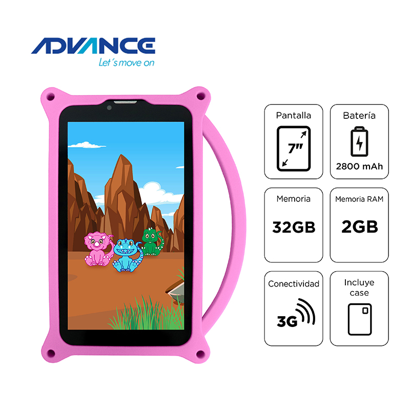 Tablet Advance Intro TR6955, 7 IPS 1024x600, Android 11 Go, 3G, Dual SIM, 32GB, RAM 2GB