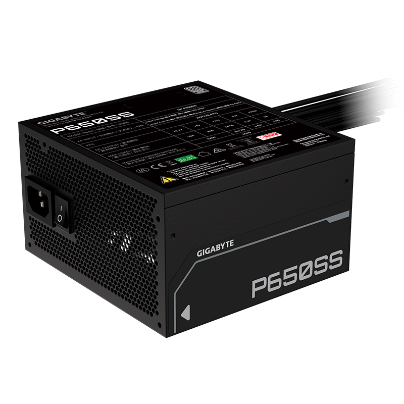 Fuente de alimentación Gigabyte P650SS , 650W, 80 PLUS Siver, Formato ATX.