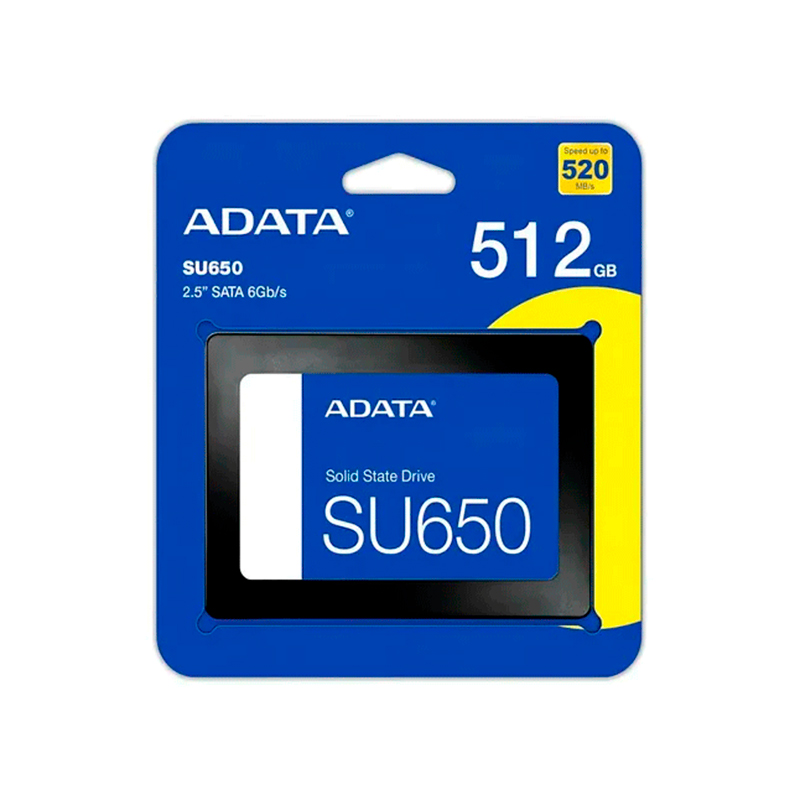 Unidad en estado solido (SSD) ADATA Ultimate SU650 512GB SATA 6Gb/s (SATA III), 2.5, ECC