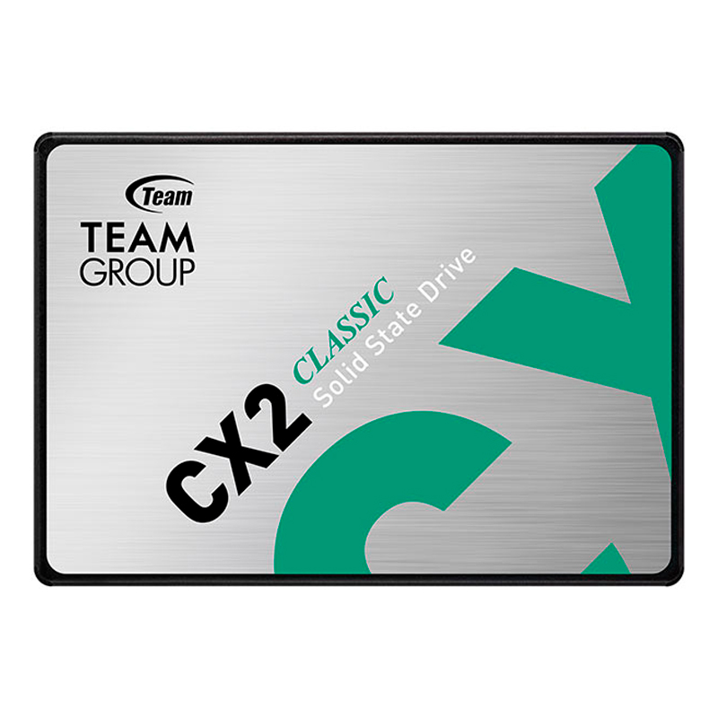 Unidad de estado solido Teamgroup CX2, 512GB, SATA 6.0 Gb/s, 2.5, ECC, DC +5V