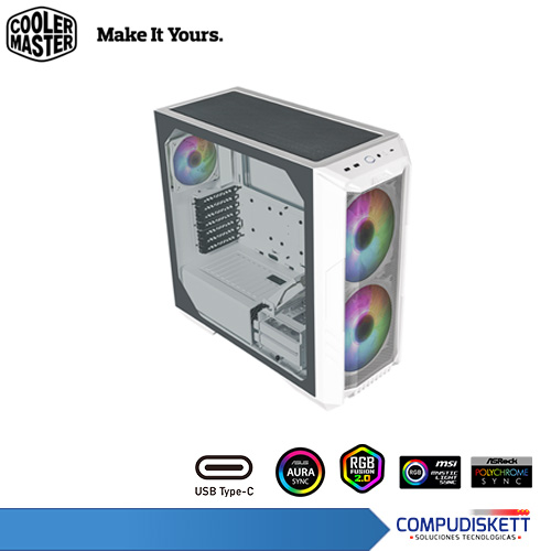 Case-PC Cooler Master Haf 500 White H500-Wgnn-S00