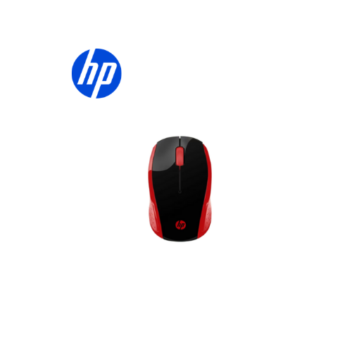 Mouse HP 200 Red Wireless 2hu82aa#abl