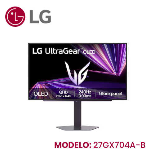 Monitor LG Ultragear Gaming 27 27gx704a Oled QHD 240hz 0.03ms Pivote