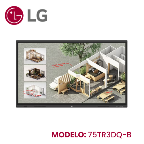 Interactive Digital Board LG 75 75tr3dq UHD 8 Gb Ram 64 Gb Android Edla