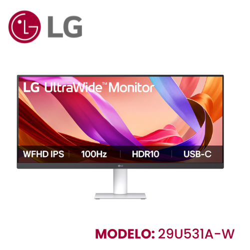 Monitor LG Ultrawide 29 29u531a-W IPS Hdr 100hz 5ms