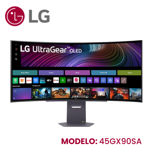 Monitor LG Ultragear Gaming 45 45gx90sa-B Oled Curvo Wqhd 240hz 0.03ms