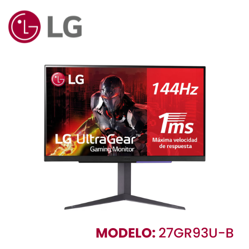 Monitor LG Ultragear Gaming 27 27gr93u IPS UHD 144hz 1ms Pivote
