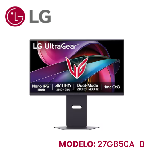 Monitor LG Ultragear Gaming 27 27g850a-B IPS UHD 240hz 1ms Pivote