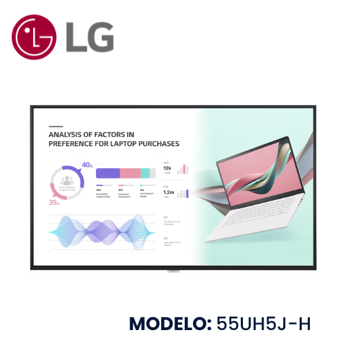 Pantalla de Señalización LG LED 55 Ultra Hd-55uh5j-H