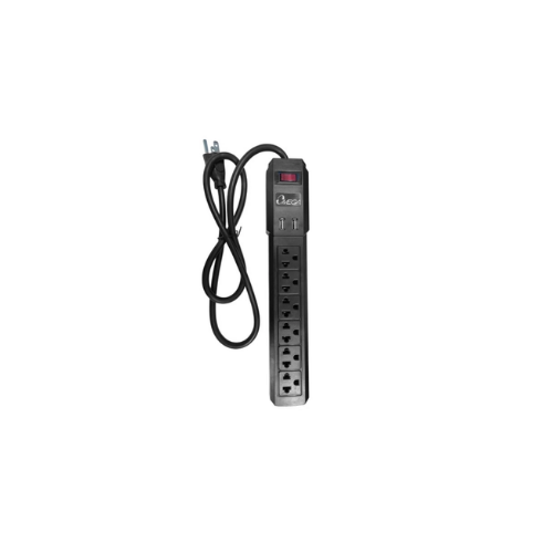 Supresor de Pico Omega 491124bk Negro 6 Outlet 4 Feet