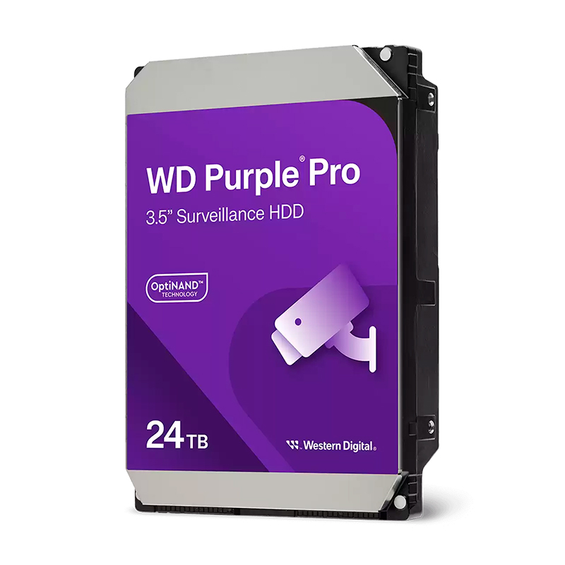 Disco duro Western Digital Purple Pro, WD241PURP, 24TB, SATA, 7200rpm, 3.5, Cache 512MB.