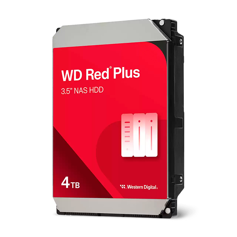 Disco duro Western Digital Red Plus WD40EFZZ, 4TB, SATA, 5400rpm, 3.5, Cache 128MB