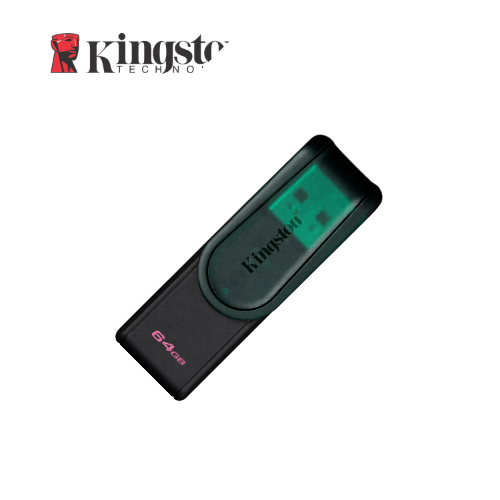 Memoria USB 64gb Dtxs 3.2 Negro/verde Kingston (kc-U3c64-7tg)