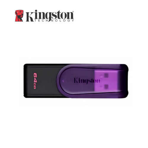 Memoria USB 64gb Dtxs 3.2 Negro/morado Kingston (kc-U3c64-7tp)