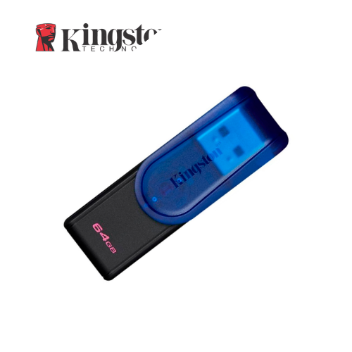 Memoria USB 64gb Dtxs 3.2 Negro/azul Kingston (kc-U3c64-7tb)