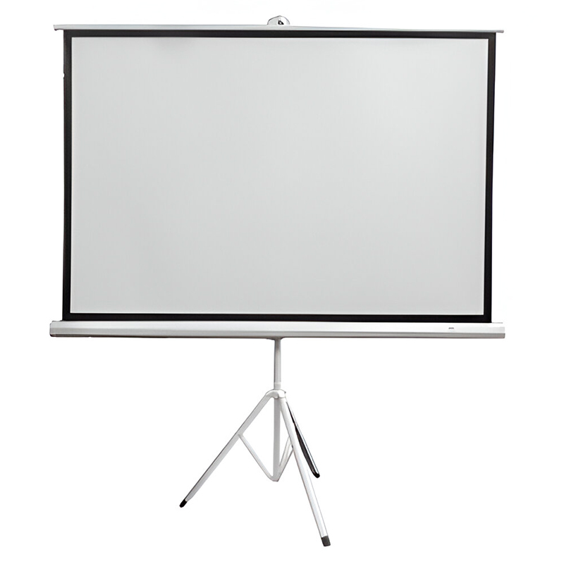 Ecran con Tripode TEROS TE-9063W, 1.56 x 1.17 metros, 4:3 (80), blanco mate.