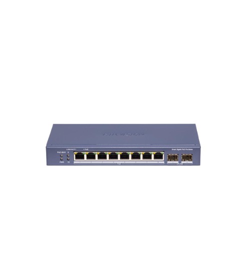 Smart Switch Adminis 8 Poe All 1000m (1g) 110w + 2 Up Fibra Optica Gigabite - Vlan - Proyectos