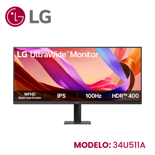 Monitor LG Ultrawide 34 34u511a-B IPS Wfhd 100hz 5ms