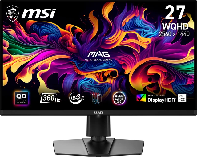 Monitor Gaming MSI Mag 271qpx Qd-Oled 360hz 0.03ms