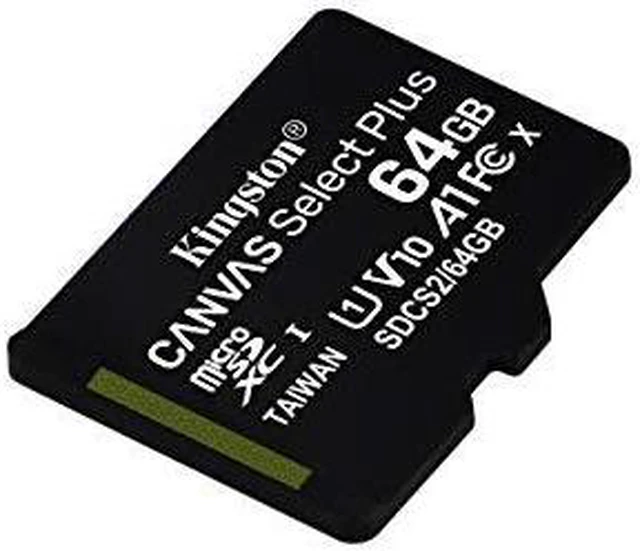 Memoria Microsdhc 64gb 100mb/s C10+adp Kingston (sdcs3/64gb)